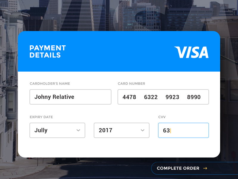 Day 004 - Credit Card Payment by Paul Flavius Nechita on Dribbble
