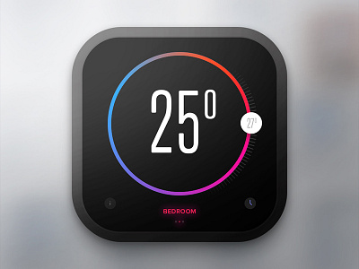 Day 020 - Thermostat Widget automation flat home thermostat ui widget