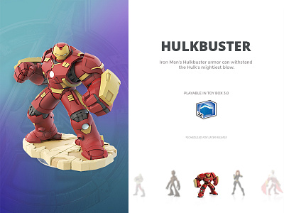 Day 027 - Hulkbuster Card about avengers card disney figurine hulkbuster infinity info slider