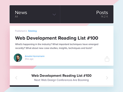 News Widget Designs Themes Templates And Downloadable Graphic Elements On Dribbble