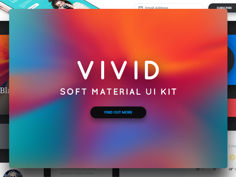 Soft materials. Vivid приложение. Доска настроения material UI.