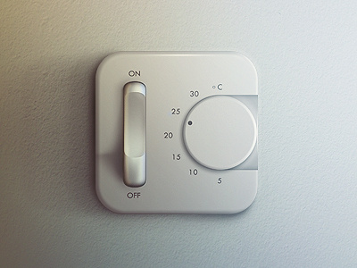 Air conditioning controller air celsius centigrade conditioning controller knob off on switch