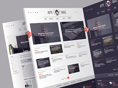 Apemag - WordPress Theme Magazine with Review System ad adsense icons magazine review shop template theme ui ux woocommerce wordpress