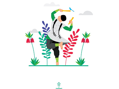 Lori folk dances branding design dribbble flat