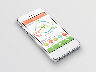 Healthcare app UI 2014 app health ios iphone ui