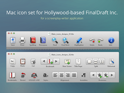 Mac desktop icon set