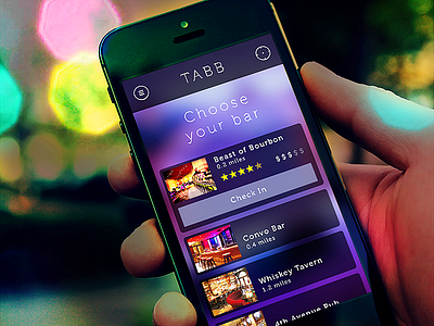 Bar finder 2013 app bar bars design ios iphone mobile nightclup nightlife pub restaurant ui