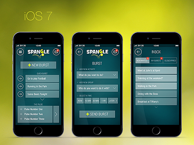 iOS 7 first flat designs 2014 app design flat flat design flatdesign ios ios7 iphone mobile ui