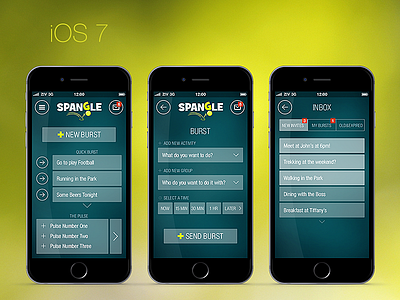 iOS 7 first flat designs