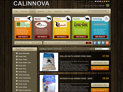 Calinnova web site design 2013 animal design food home homepage nutrition nutritional page pets site site design skeuomorphic web web design website