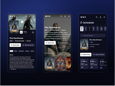 Online Cinema app concept