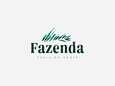 Fazenda brand branding brasil logo logodesign logotype palm praia