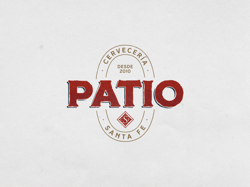 Patio logo brand cerveceria cerveza beer brewery logo brewery