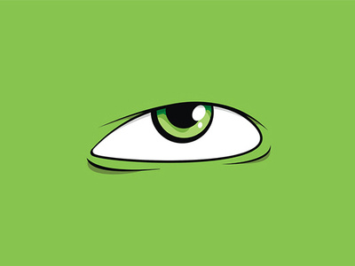 Green eye vector illustration eye green