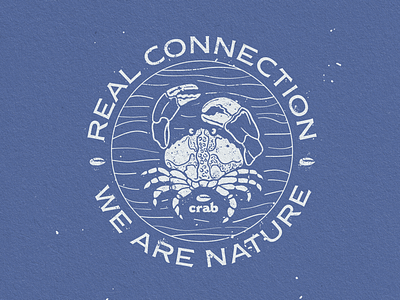 Real Connection animal clothing crab illustration illustration art nature river vector water wild