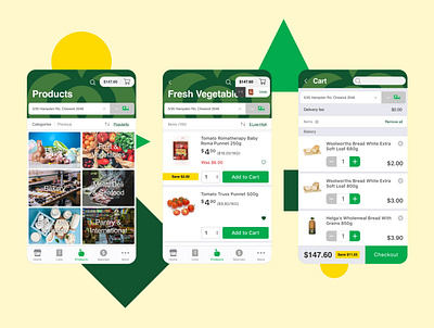 Redesigning the Woolworths app app design ecommerce mobile online ui ux