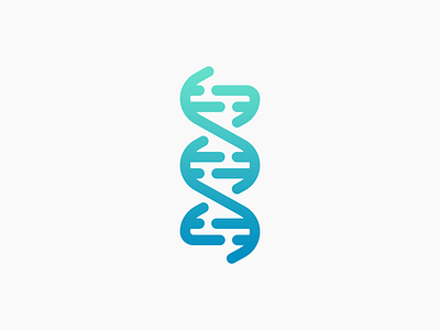 DNA dna gradient helix icon