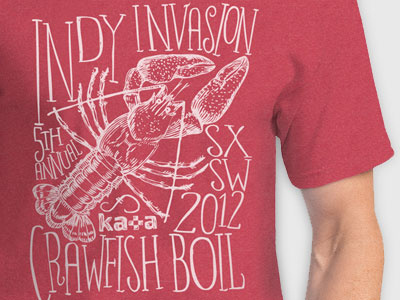 Crawfish Boil T-shirt crawfish kaa sxsw t shirt