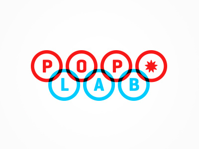 PopLab branding burst circles identity logo