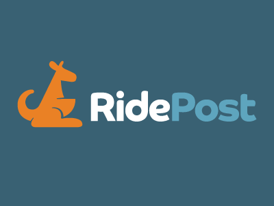 RidePost animal kaa logo organic pouch ride along tail