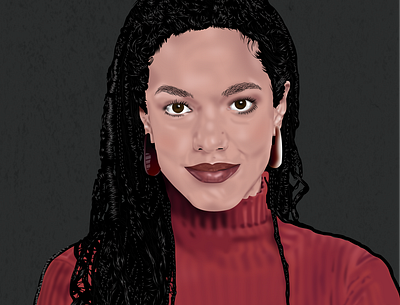 Portrait illustration ai artdesign artwork design designer girl graphicdesign illustration illustrator vector