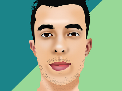 Portrait illustration design illustration vector