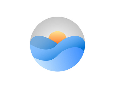 Waves Logo app branding design flat icon identity illustration illustrator logo minimal