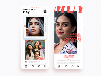 MUY Netflix - Concept App Editorial app branding design flat logo minimal ui ux web website