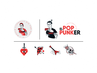 EL POPPUNKER —Branding branding design identity identitydesign illustration logo logo design logotype pop poppunk punk social media social media design vector