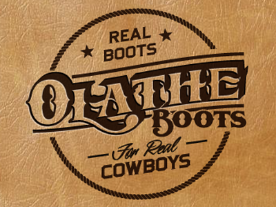 Olathe design logo typography western