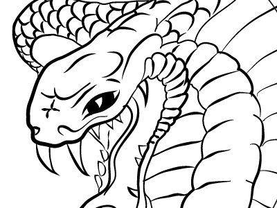 Cobra cobra illustration snake vector