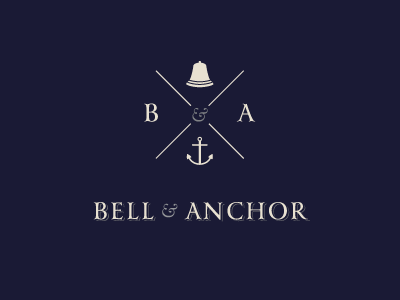 Bell And Anchor anchor bell typography