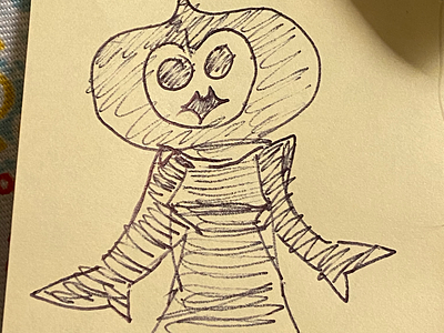 Flatwoods Monster crypto cryptozoology drawing flatwoods. monster illustration isaac craft sketch