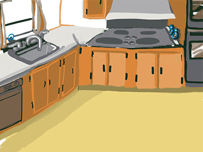 kitchen adobe photoshop cupboards illustration isaac craft kitchen lighting pantry sink stove