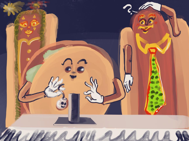 Hamburger, hotdogs, and independence isaac craft fantasy procreate independence hotdogs hamburger