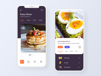 Today Dish 🥧 app app concept clean color colorful concept dashboard design design app dish explore illustration inspiration iphone mobile style task today ui ui design