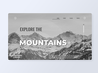 Explore The Mountains ⛰️ card design clean color colorful concept dashboard ui explore interface landing design landing page mountain page style task today ui ui design update website work