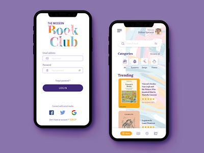 Book Club 📚 app app concept book clean club color colorful concept dashboard design design app illustration inspiration iphone mobile style task today ui ui design