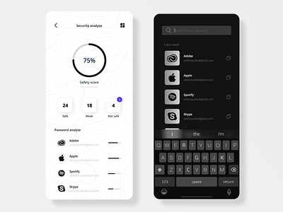 Security Analyse 🔐 analyse app app concept clean color colorful concept dashboard design design app illustration inspiration iphone mobile security style task today ui ui design