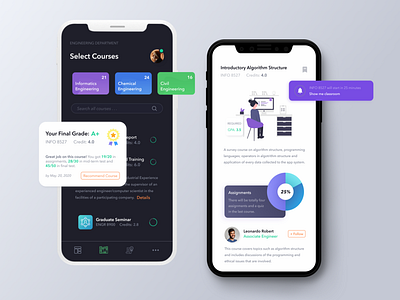 Survey Courses app app concept clean color colorful concept dashboard design design app illustration inspiration iphone mobile style survey task today ui ui design update