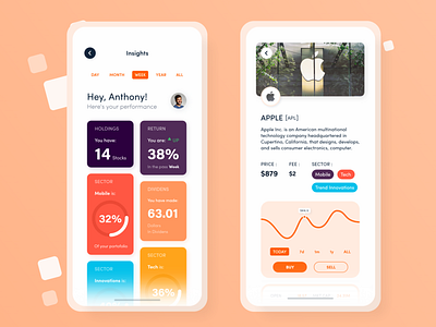 Market Insight app app concept clean color colorful concept dashboard design design app explore illustration inspiration iphone market mobile style task today ui ui design