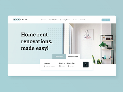 Home Renovations clean color colorful concept dashboard design design web design website home inspiration landing page landing page ui page renovations style task today ui ui design update