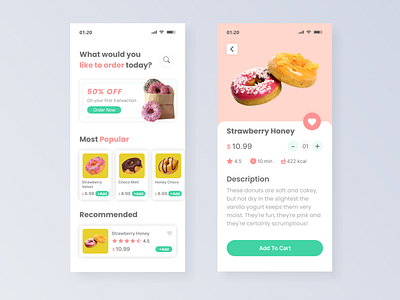 Sweet Donuts color colorful concept daily dashboard design donuts illustration inspiration iphone mobile page style sweet task ui ui concept ui design work