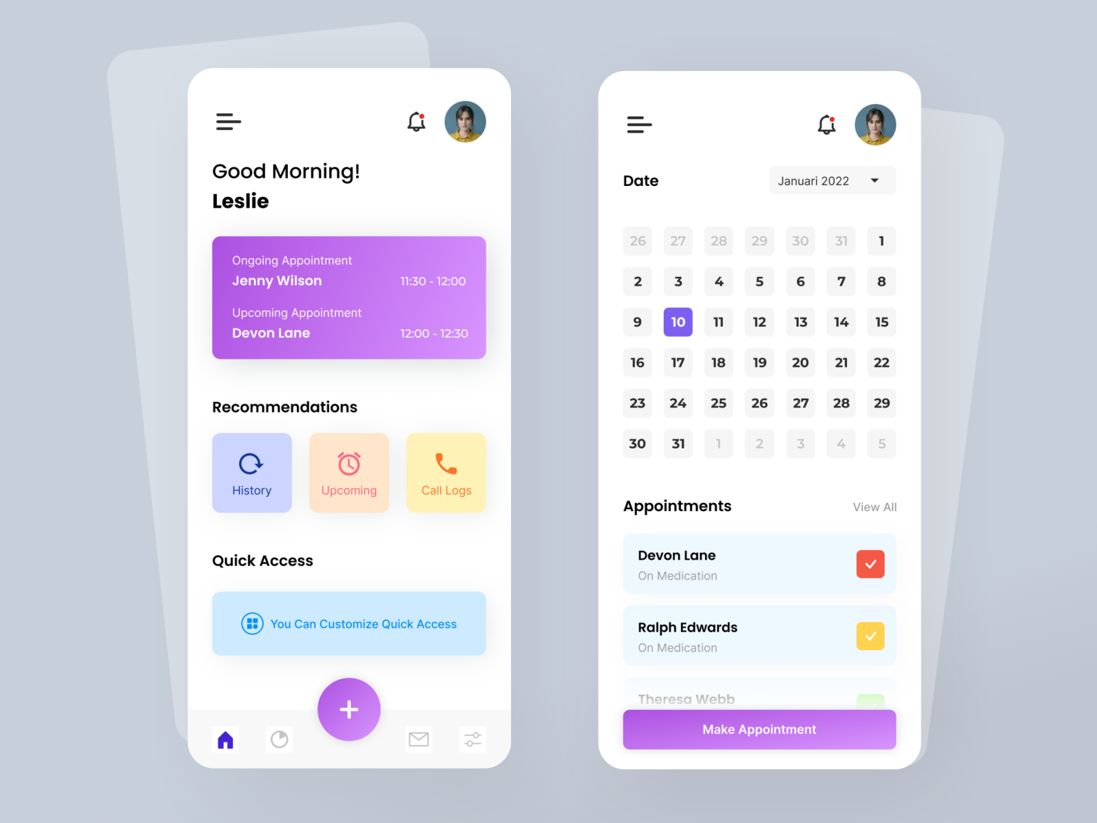 Appointment App by fazriyawan on Dribbble