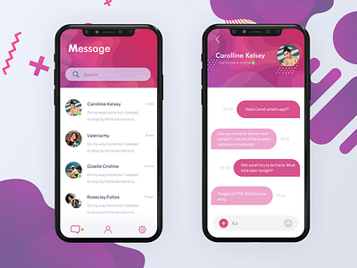 Chatbox Message app app concept color concept dashboard design design app illustration inspiration iphone message message app mobile page style ui ui design