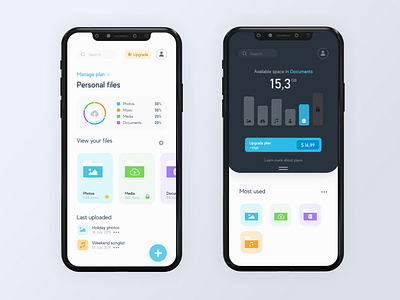 Cloud Manager APP app app concept clean cloud color concept dashboard design design app illustration inspiration iphone manager mobile page style today ui ui design work