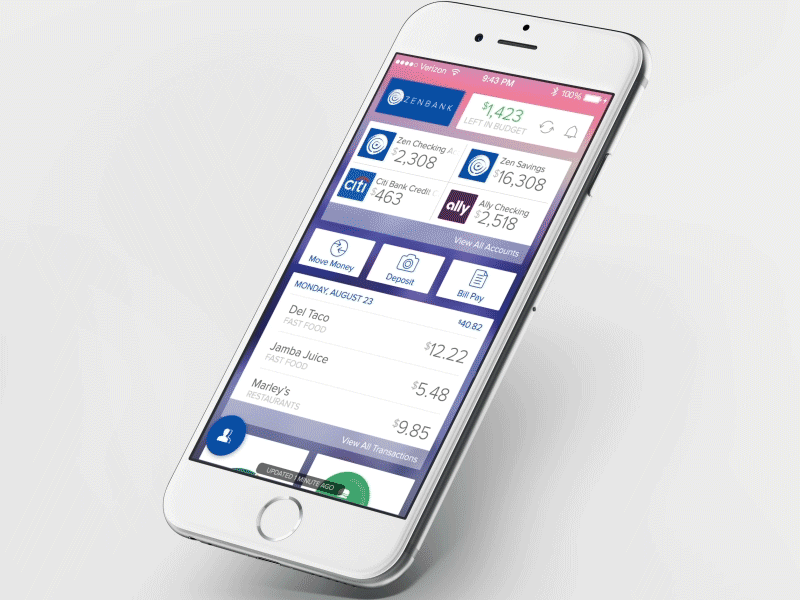 Animations and Flow interactions mobile banking mx payments ui ux