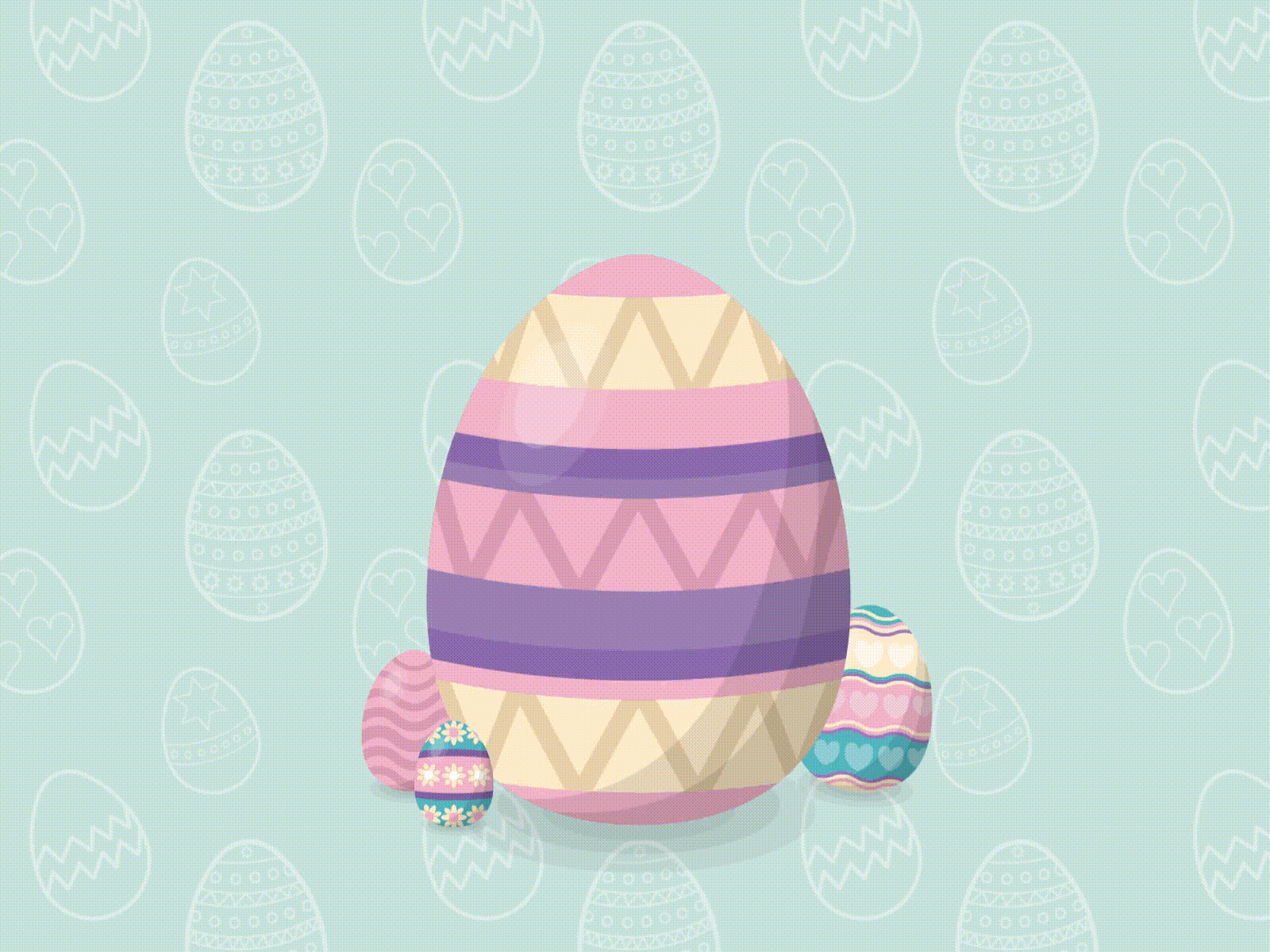 Easter Egg animation illustration ui