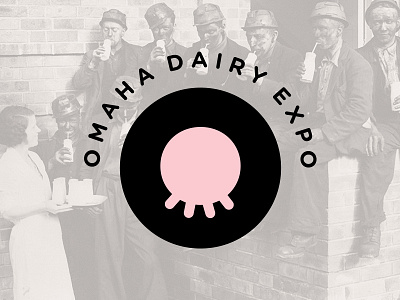 Omaha Dairy Expo branding dairy humor identity logo omaha retro udder