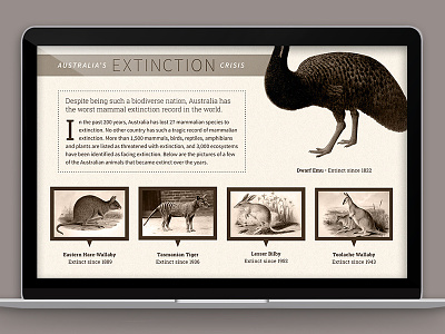 Aussieland Website 2 aboriginal animals australia extinction web